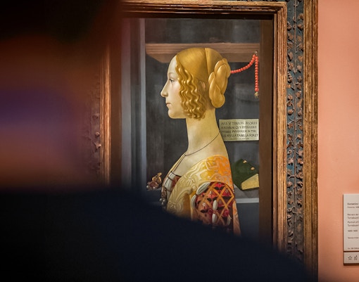 Portrait of Giovanna degli Albizzi by Domenico Ghirlandaio at Thyssen Bornemisza Museum, Madrid.