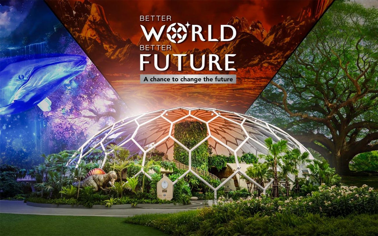 Dome structure at Asia's largest immersive sustainability exhibition, Better World Better Future.