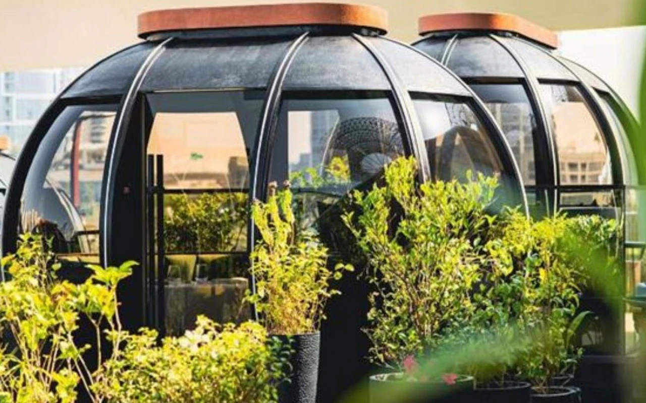 Privates Pod-Dinner-Erlebnis in Dubai mit einem 4-Gänge-Menü mit panasiatischen Gerichten und Blick auf die Skyline — 4