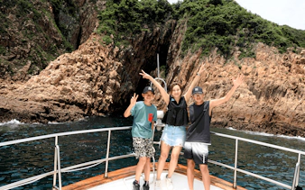 yachtcruise mellom øyene i sai kung, hongkong, til yim tin tsai med smaksprøver på hakka-snacks-4