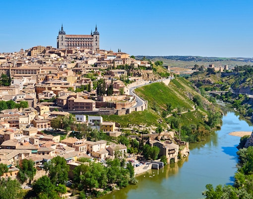 Toledo city view from Mirador del Valle viewpoint