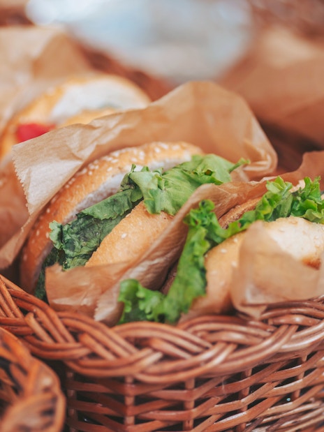 Wrapped sandwiches in baskets during Kravica Waterfalls, Mostar, Konjic, Počitelj & Blagaj day trip.