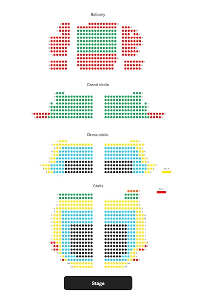 Hamilton Victoria Palace Theatre Seating Plan Hamilton Victoria