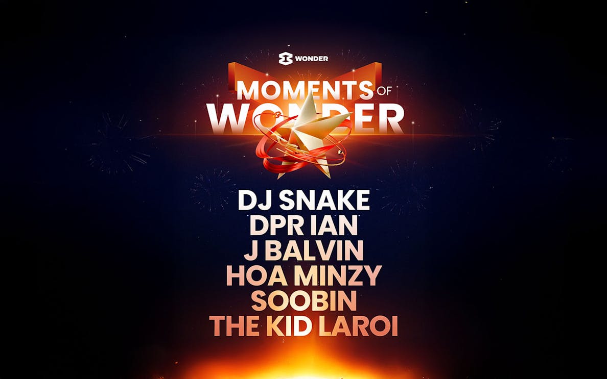 8Wonders Moments of Wonder event featuring DJ Snake, DPR Ian, J Balvin, Hoa Minzy, Soobin, The Kid Laroi.