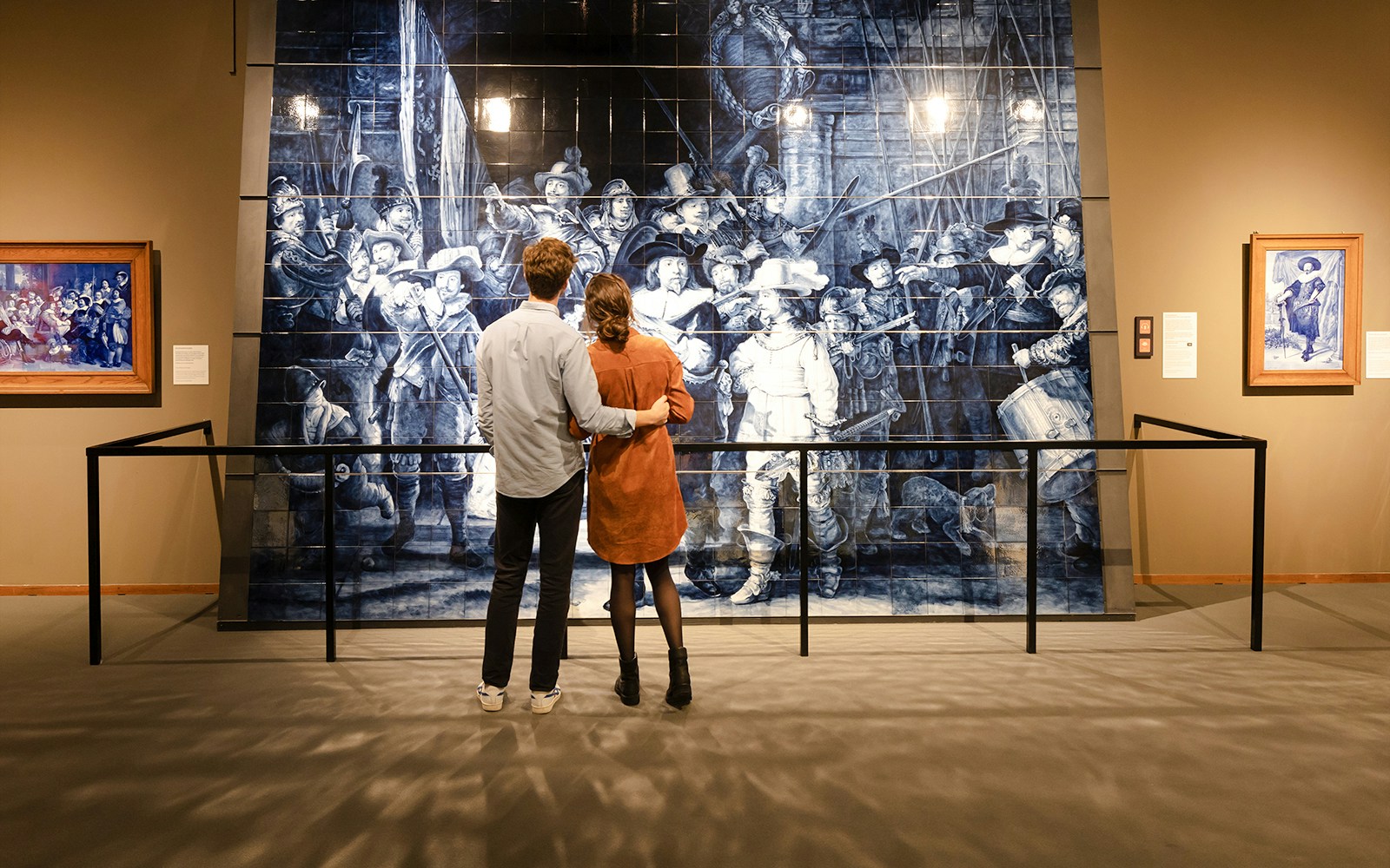 Delft blue ‘Night Watch’ mural