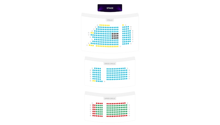 Fortune Theatre Seating Plan