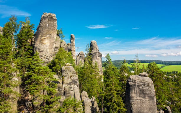 Rock formations at Adrspach, Wroclaw