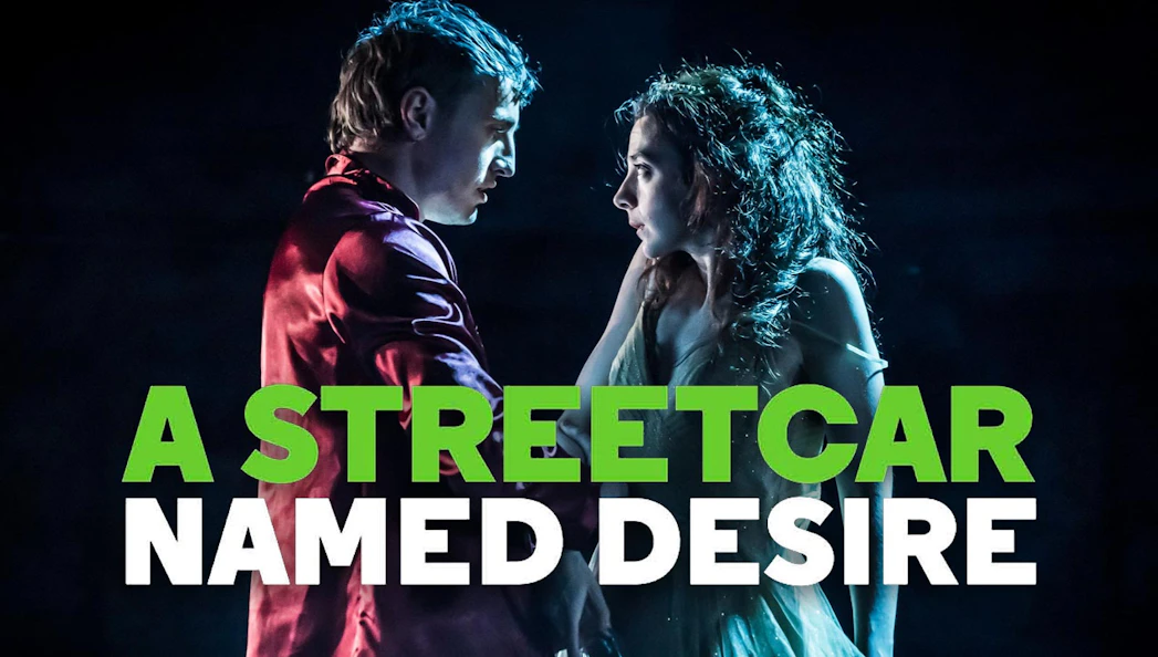 Actors performing in "A Streetcar Named Desire" stage production.