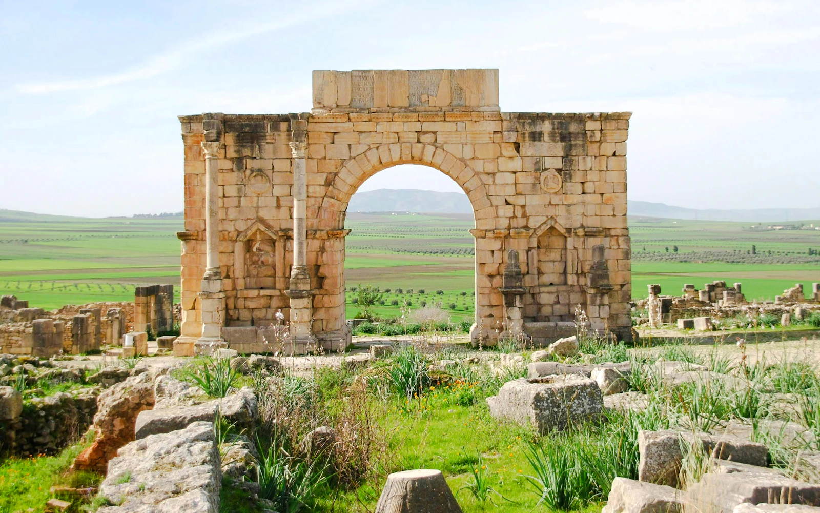 From Fes: Volubilis, Moulay Idriss and Meknes Day Trip