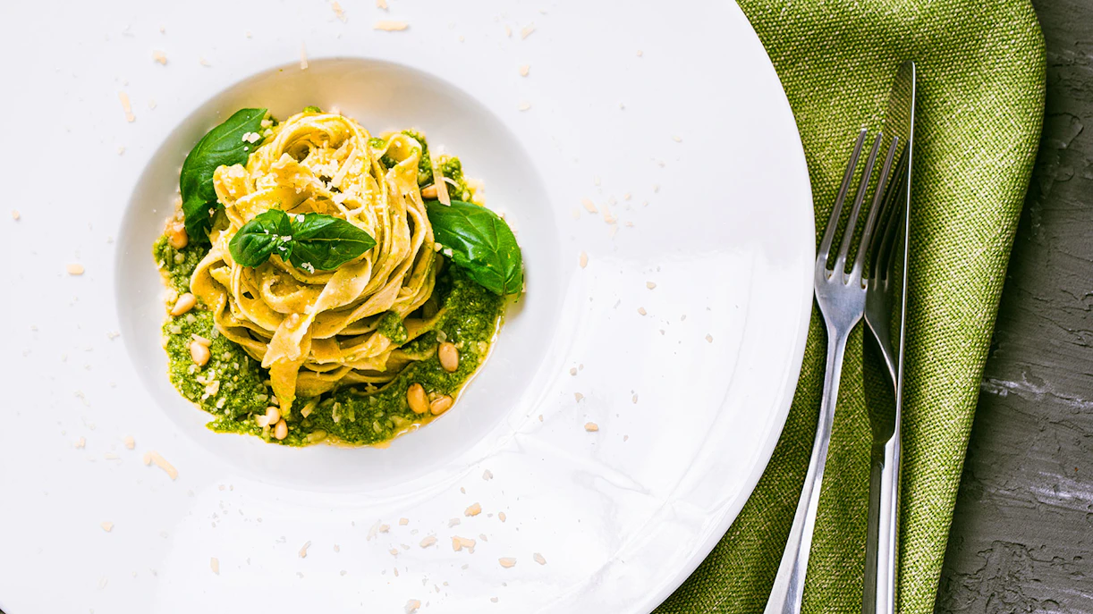 Fituccini al pesto