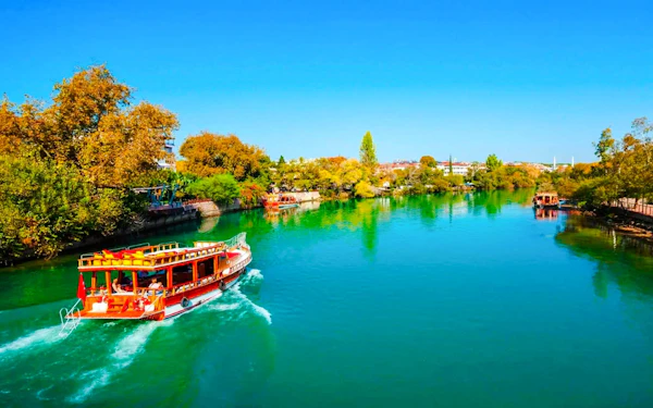 From Side: Manavgat River Cruise with Lunch, Waterfall Stop and Bazaar Visit