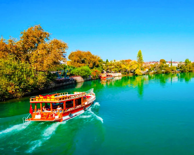 From Side: Manavgat River Cruise with Lunch, Waterfall Stop and Bazaar Visit