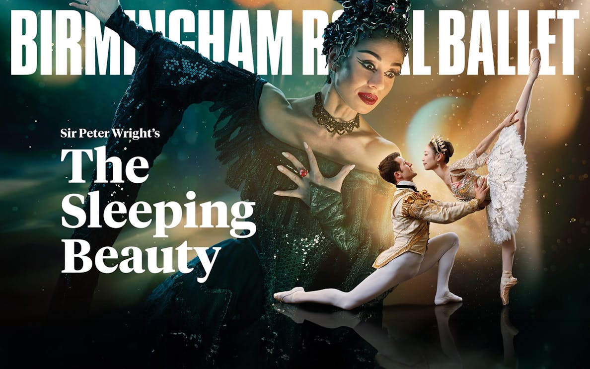 Ballet dancers performing The Sleeping Beauty at Birmingham Royal Ballet.