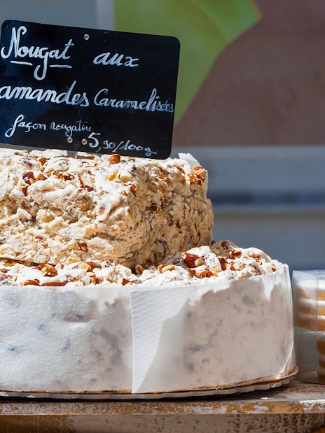 Nougat display at Sault market during Lavender Morning Guided Tour.