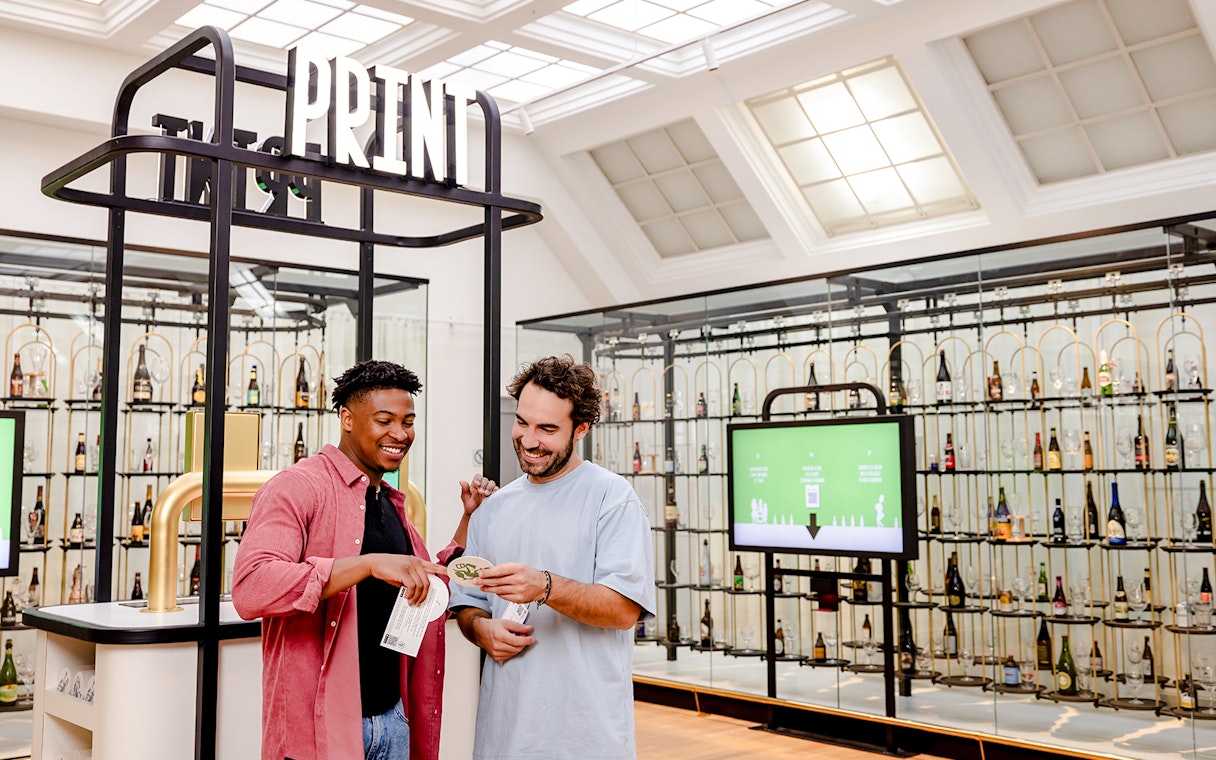 Guests enjoying the Belgian Beer World Experience in Brussels.