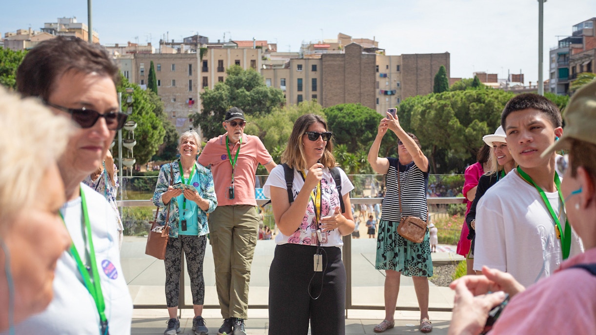 Tour guide at Sagrada Familia, Barcelona