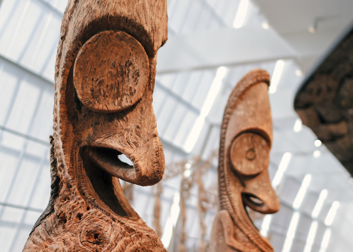 Ancient Asian art exhibit at the Metropolitan Museum of Art, New York City.