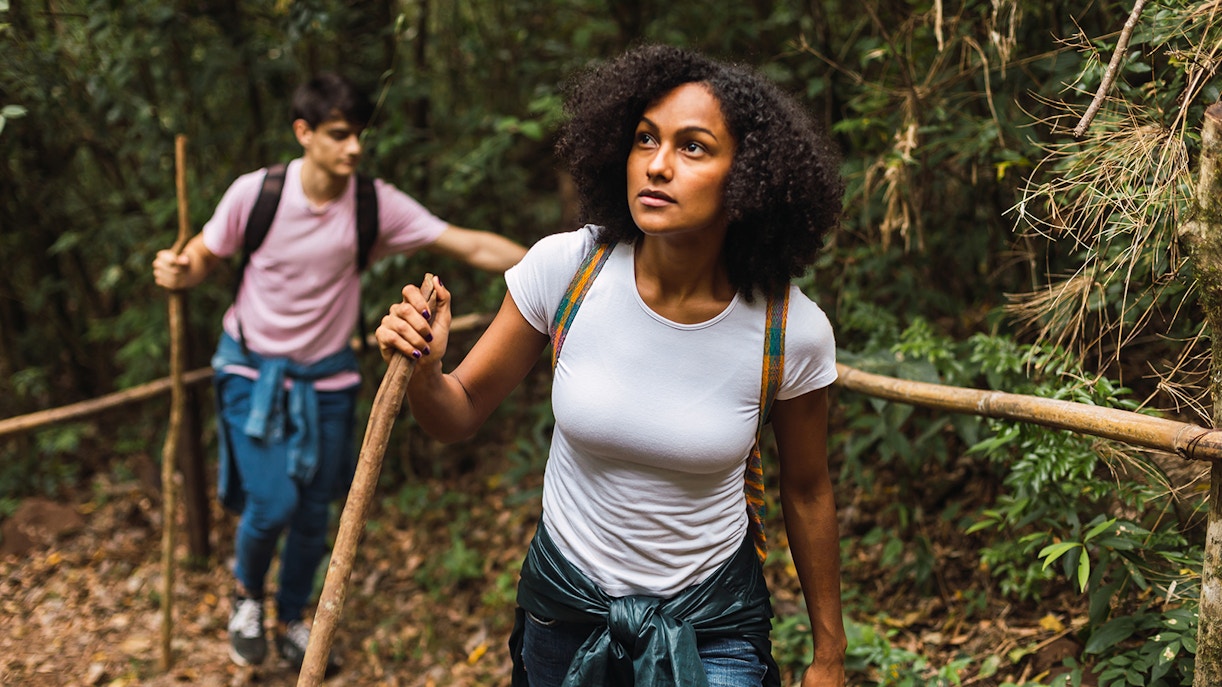 Guided trek through lush jungle terrain in Costa Rica's Jungle Expedition.