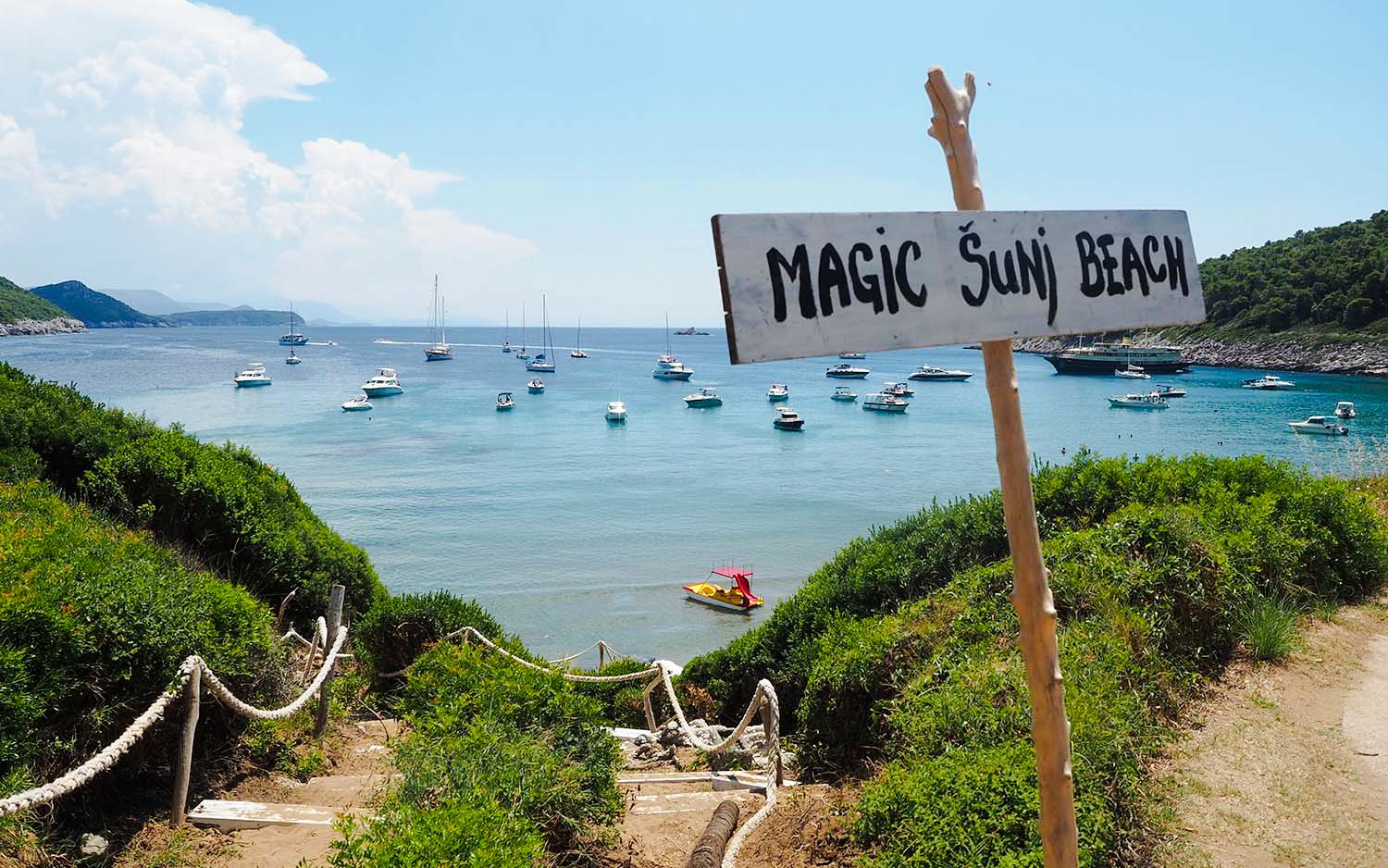 Sunj Plajı, Lopud Adası