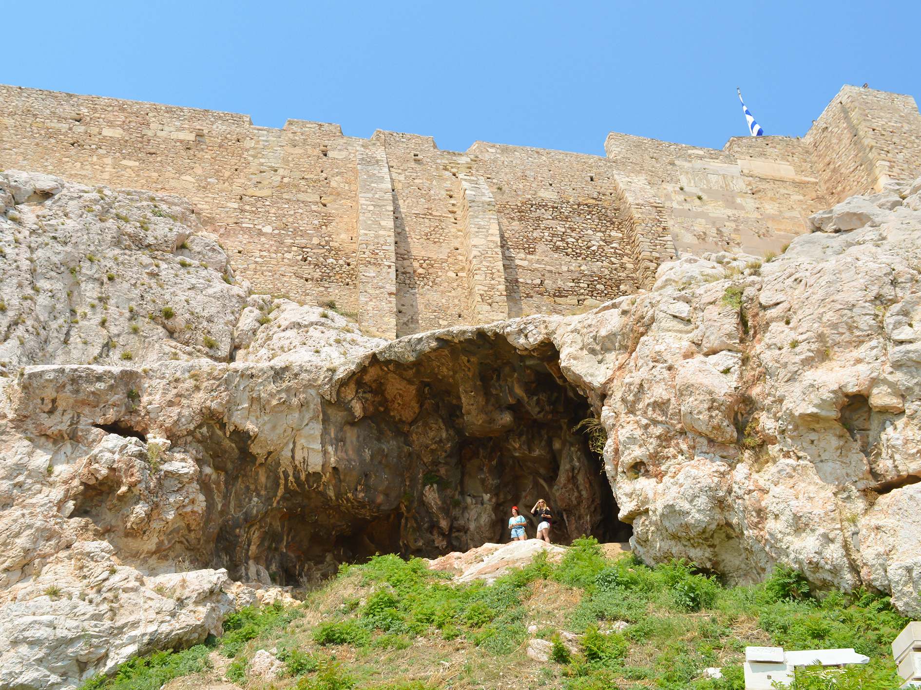 Supposedly Cave of Zeus beneath the Acropolis on the northern slope