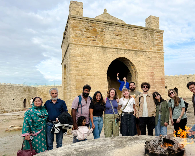 Half-Day Tour to Yanardağ Burning Mountain & Ateshgah Fire Temple with All Tickets & Fees