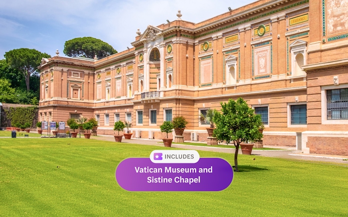 Panoramic view of the Vatican Museums' Pinacotheca art gallery in Rome.