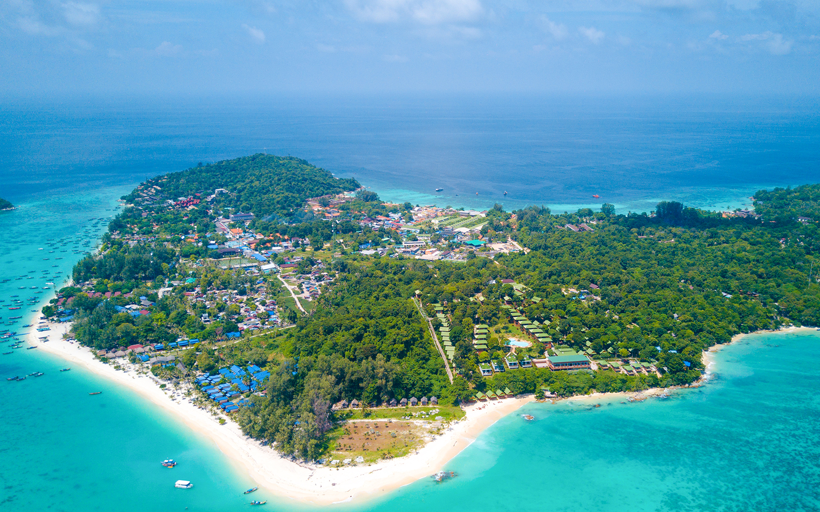 Aerial view of Koh Lipe Island in Thailand