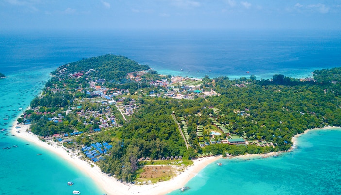 Aerial view of Koh Lipe Island in Thailand
