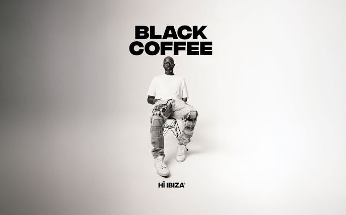 Black Coffee promotional poster for Hi Ibiza event.