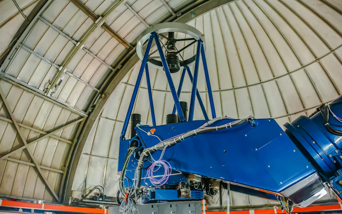 Newton Telescope inside Teide Observatory dome, Tenerife, Spain.