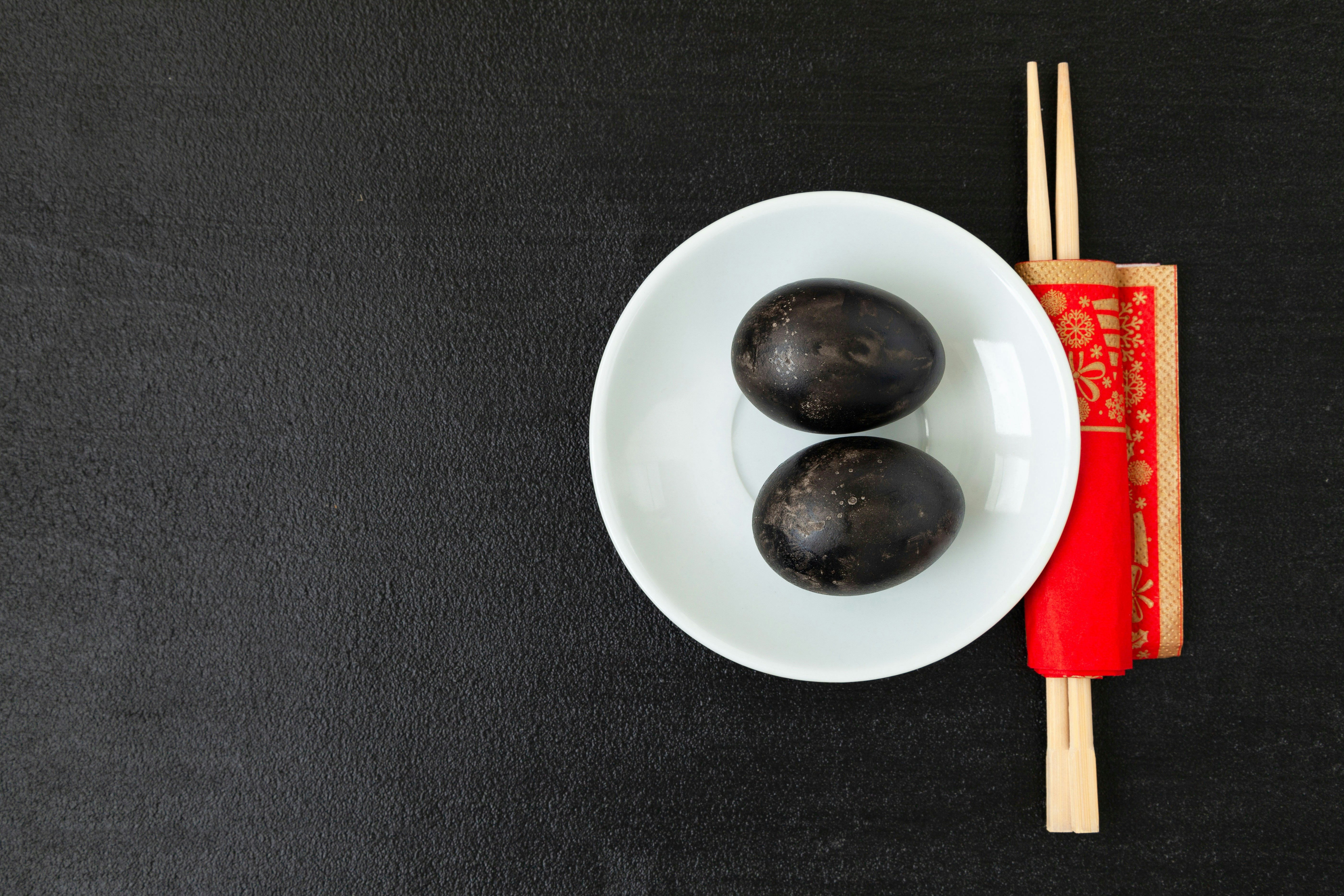 The famous black eggs