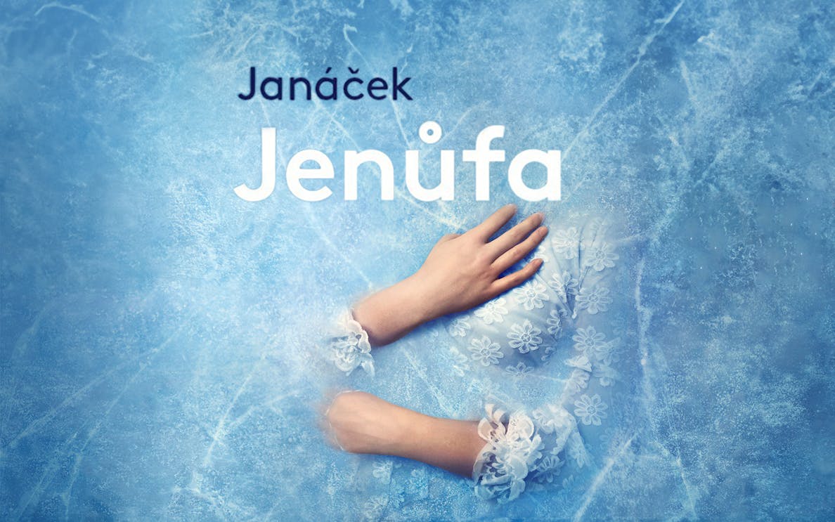 Hands on icy surface with floral lace, Junefa theme