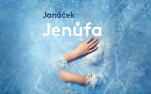 Hands on icy surface with floral lace, Junefa theme