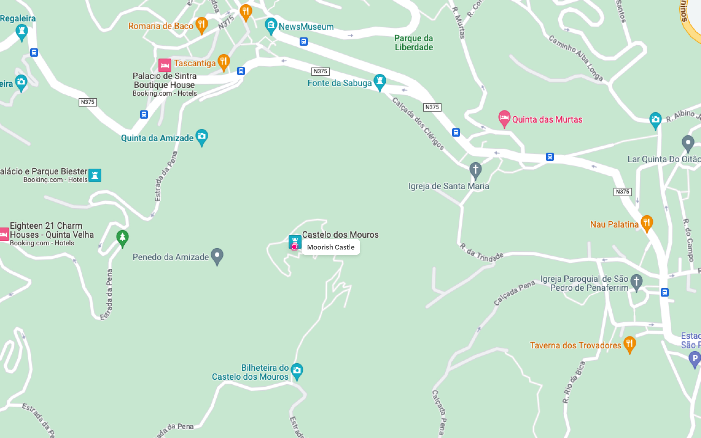 Moorish Castle Location