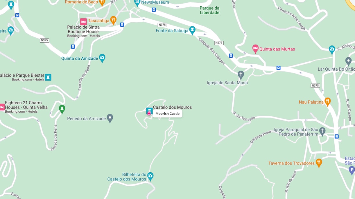 Moorish Castle Location