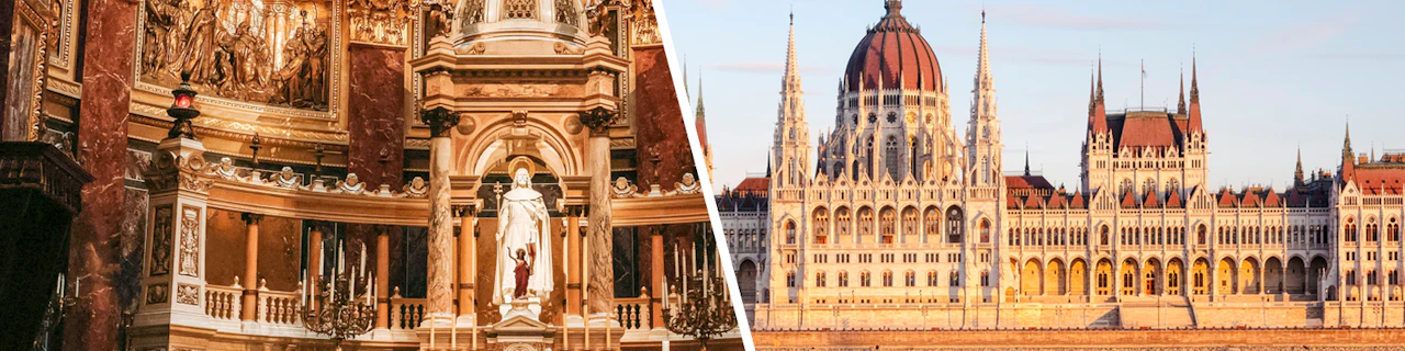 Kombitickets: Geführte Tour durch die St.-Stephans-Basilika + Ungarisches Parlament mit Audioguide
