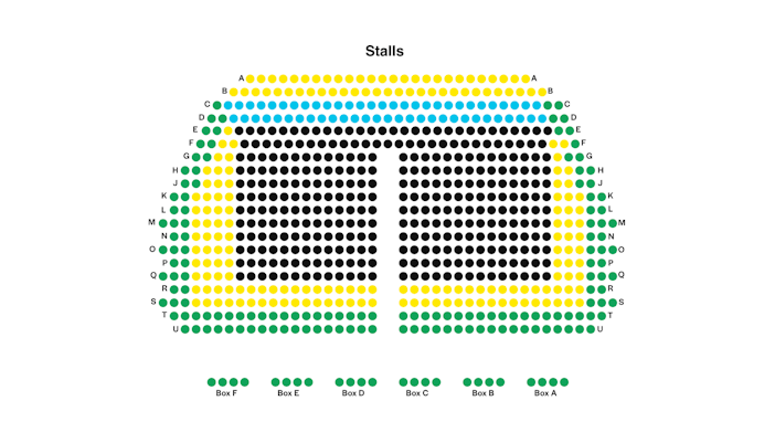 Victoria Theatre Stall seating plan image