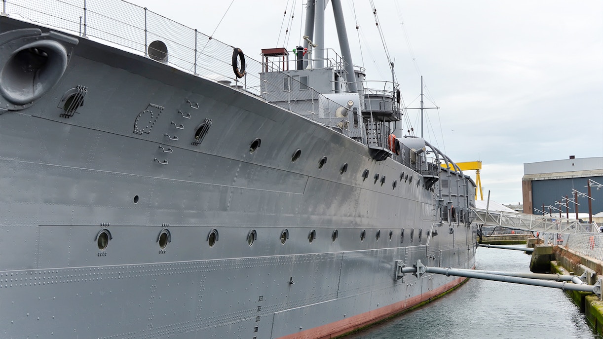 HMS Caroline Belfast - first world war battleship