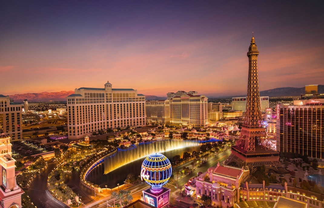 Las Vegas skyline at Dusk