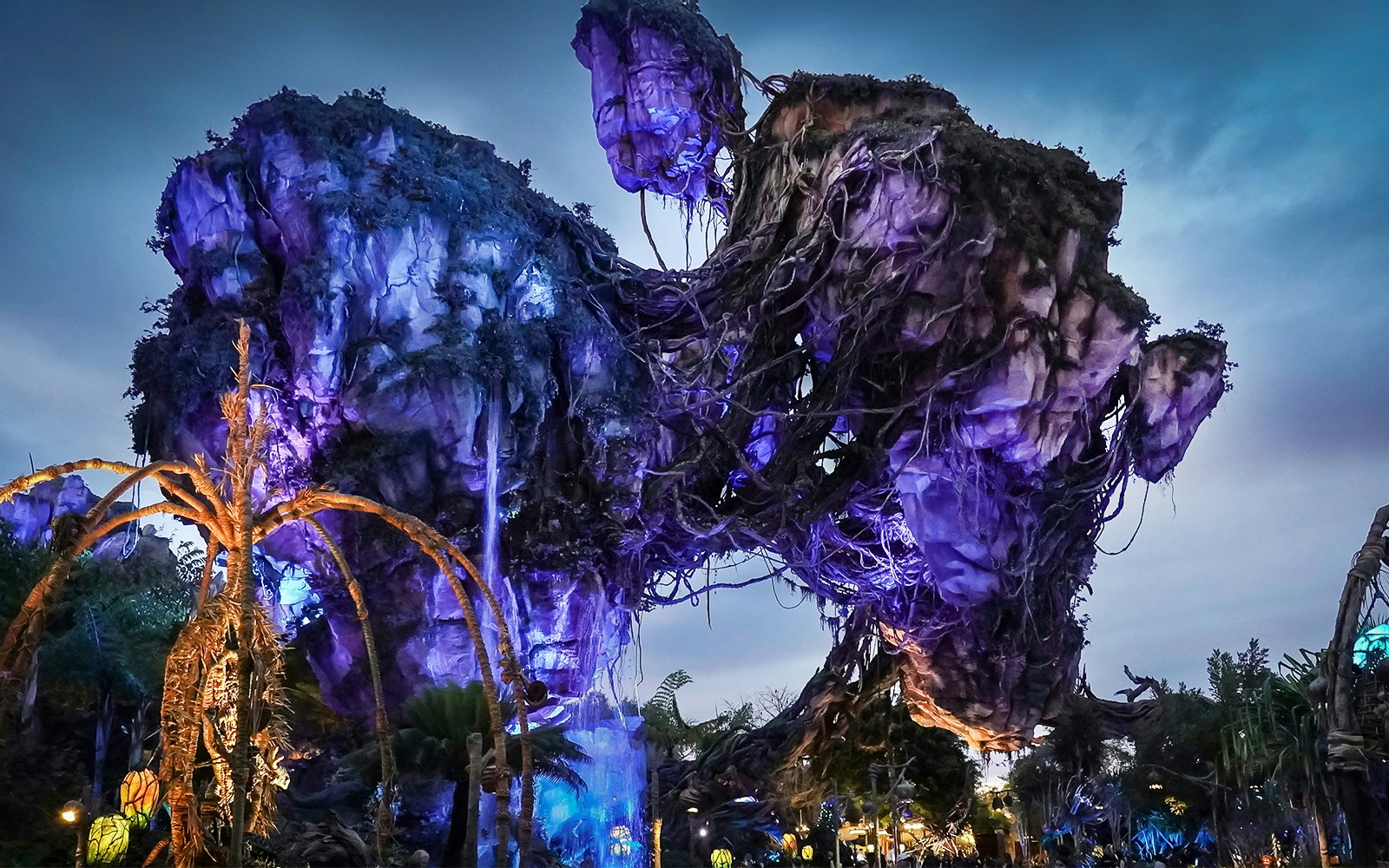 Floating mountains in Pandora at Disney's Animal Kingdom, Orlando, part of Na’vi River Journey ride.