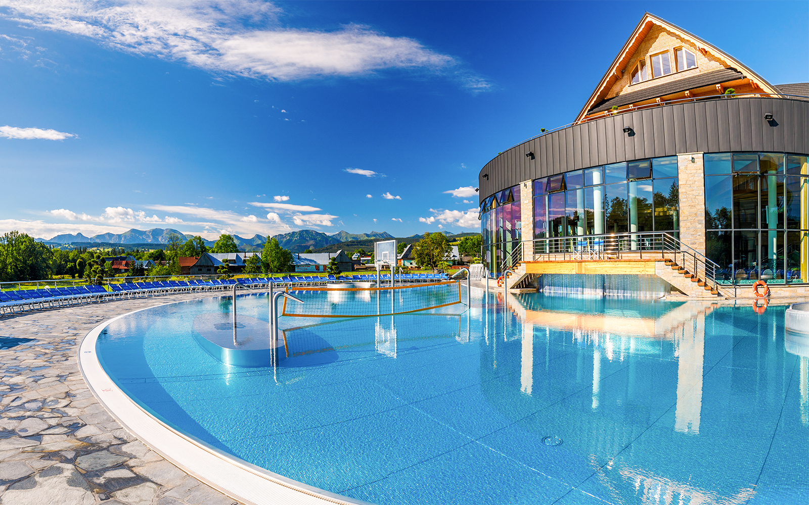 outdoor pools at Chocholow Thermal Baths