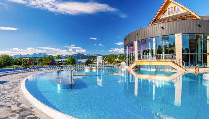 outdoor pools at Chocholow Thermal Baths
