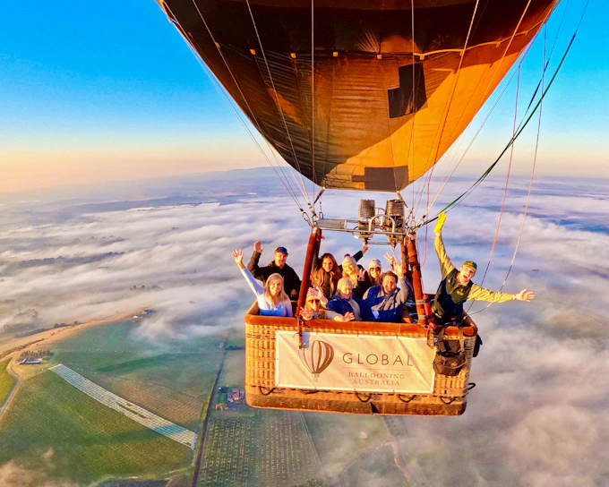 Sunrise Hot-Air Balloon Flight over Yarra Valley with Optional Breakfast