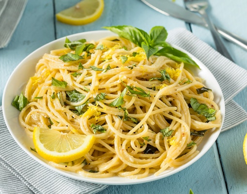 Basil and Lemon Spaghetti