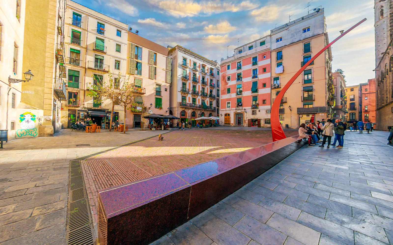 Fossar de les Moreres at blue hour