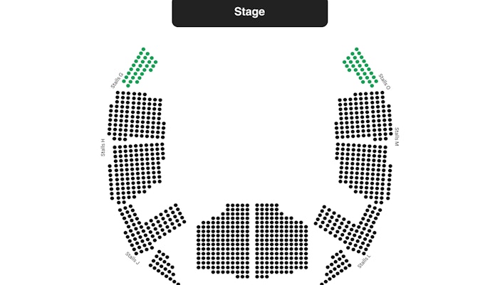 Royal Albert Hall Stalls seating plan image