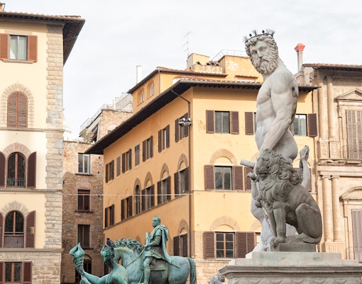 Neptune Fountain in Piazza della Signoria, Florence, part of the Florence Wonders Walking Tour.