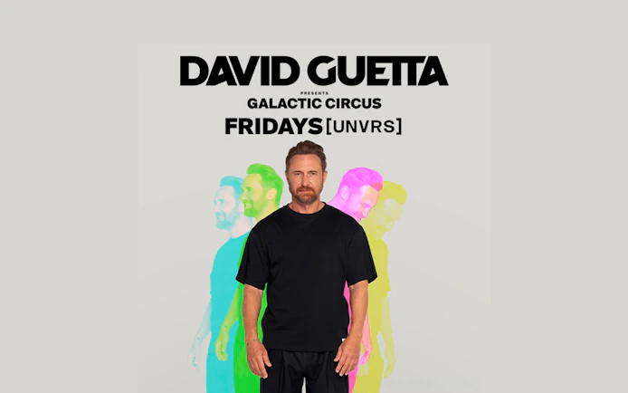 David Guetta Galactic Circus UNVRS event poster, Ibiza.