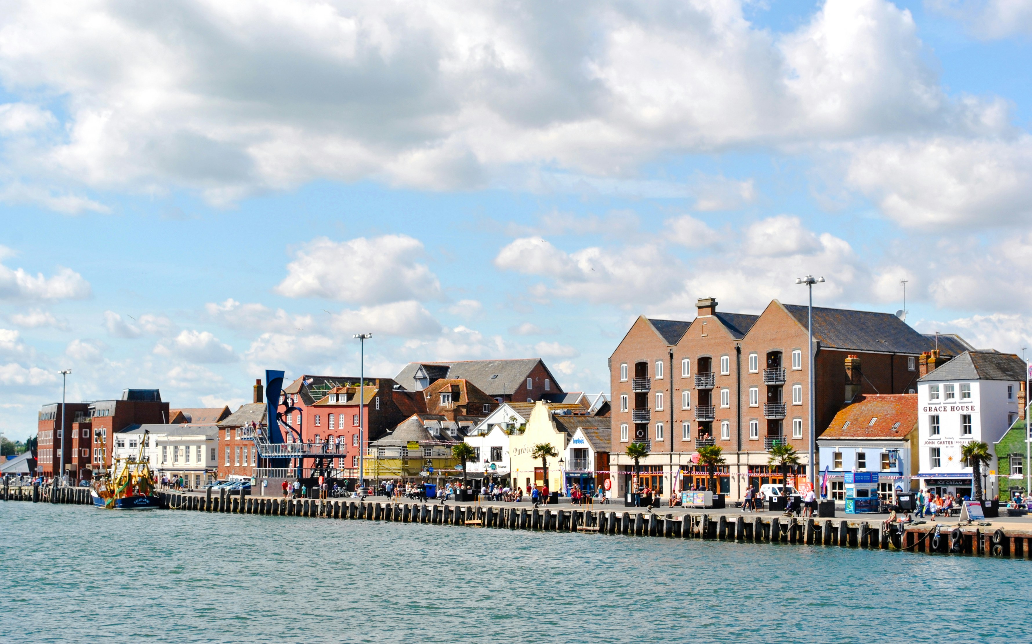View of Poole quay on a sunny day, Bournemouth
