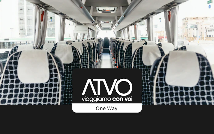 Bus interior for transfers between Venice Marco Polo and Mestre Central Train Station.